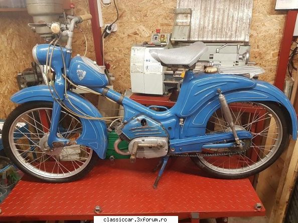 Berva Moped - 1960 - O fac albastra si gata! - Reconditionari si Restaurari