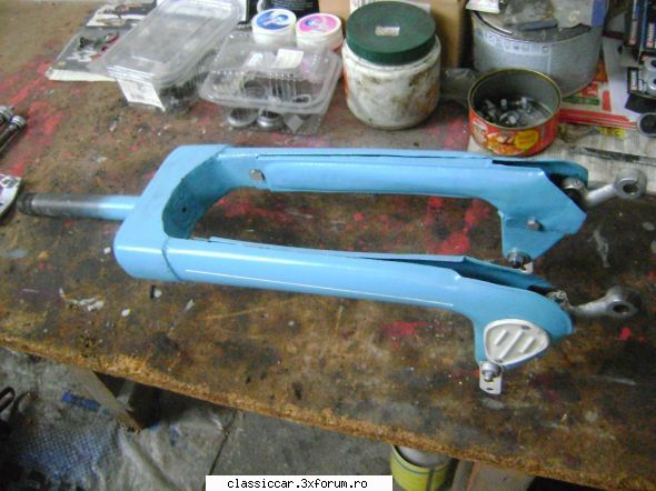 Berva Moped - 1960 - Am asamblat furca fata - Reconditionari si Restaurari