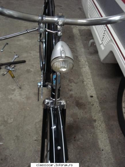 Biciclet� Ukraina 1975 - farul original rusesc - Prezentare motociclete, motorete si biciclete de colectie