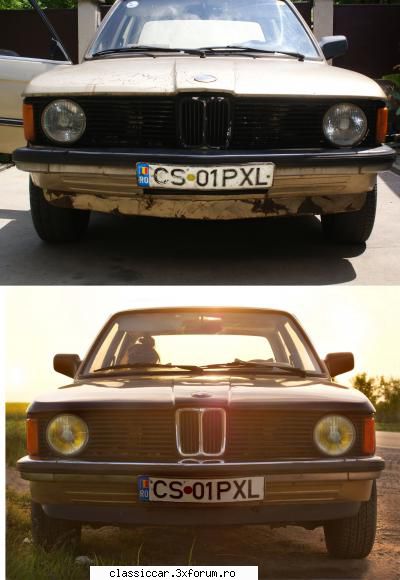 Bmw rechin E21 316 - are si spoiler original BBS,dar sunt indecis in - Prezentare masini