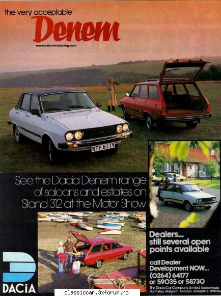 Brosura Dacia Denem - oldtimercraiova - File de istorie