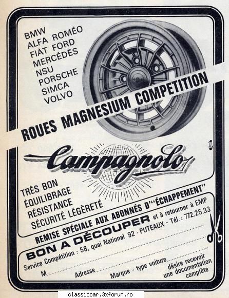 Brosuri Jante - MADE IN FRACE - oldtimercraiova - File de istorie