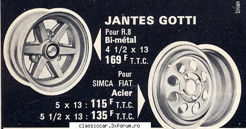 Brosuri Jante - MADE IN FRACE - oldtimercraiova - File de istorie
