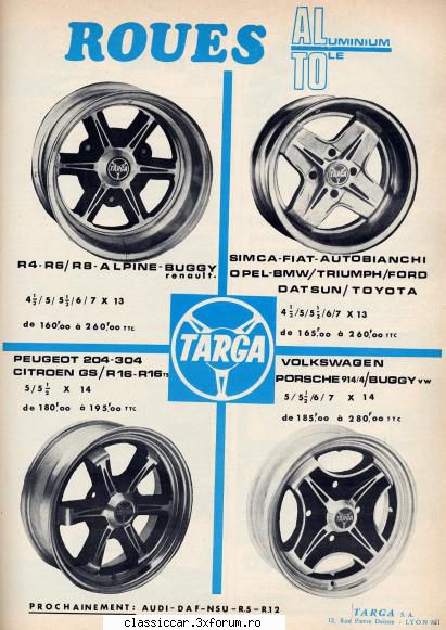 Brosuri Jante - MADE IN FRACE - oldtimercraiova - File de istorie