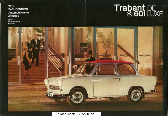 Brosuri Trabant 601 - oldtimercraiova - File de istorie