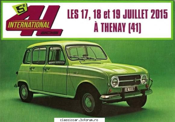 Calendar evenimene 2015 - 5eme 4L INTERNATIONAL - 17, 18 & 19 Juillet 2015 - Arhiva evenimente 2015