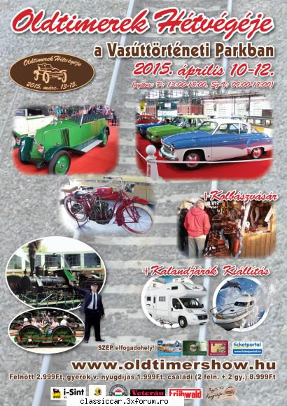 Calendar evenimene 2015 - Oldtimershow Budapesta � 10-12 aprilie . �prilis - Arhiva evenimente 2015