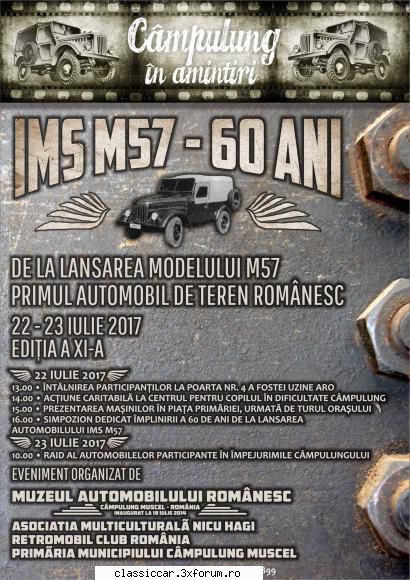 Campulung in amintiri - 60 de ani de la primul IMS - Arhiva evenimente 2017
