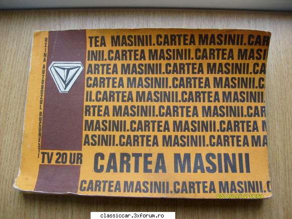 Cartea masinii TV 20 UR - S-a dat, se poate inchide, multumesc - Vanzari- cumparari carti si reviste auto