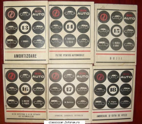 Carti - 6 nr. din Colectia Auto - Classicopedia