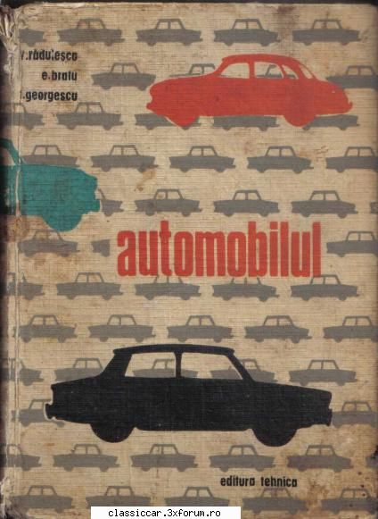 Carti - Automobilul, 1968, 500 pagini cu - Classicopedia