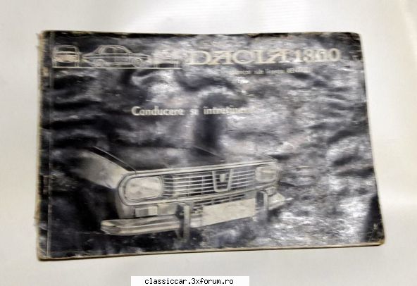 Carti auto si altele - Carte {notita tehnica} Dacia 1300, 50 lei - Vanzari- cumparari carti si reviste auto