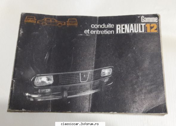 Carti auto si altele - Carte {notita tehnica} Renault 12, 100 lei - Vanzari- cumparari carti si reviste auto