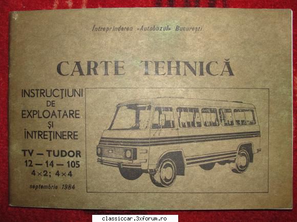 Carti,carti,carti. - Instructiuni de exploatare si intretinere - Vanzari- cumparari carti si reviste auto