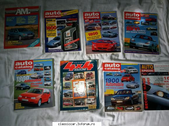 Cataloage Auto - Vand cataloage auto. Stare foarte buna. Pret 140 - Vanzari- cumparari carti si reviste auto