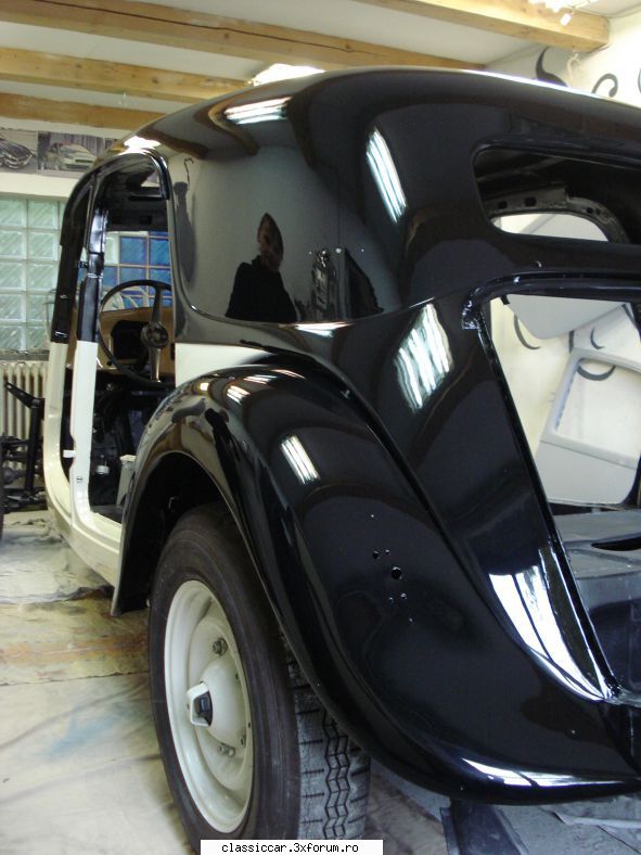 Citroen Traction Avant 15 six -1953 - Ati am montat chederele celor 2 aripi - Reconditionari si Restaurari