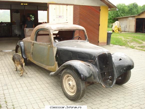 Citroen Traction Avant 1935 Faux Cabriolet - zi de s�rb�toare : Azi masina ptr - Reconditionari si Restaurari