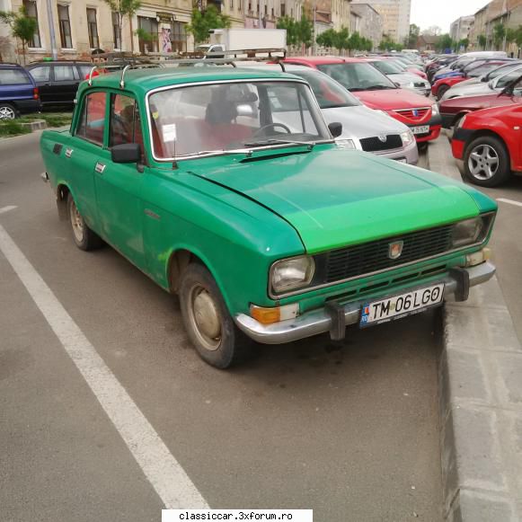 Clasice din Timisoara - Si un moscovean pe langa piata, probabil caraus - Am vazut prin Romania