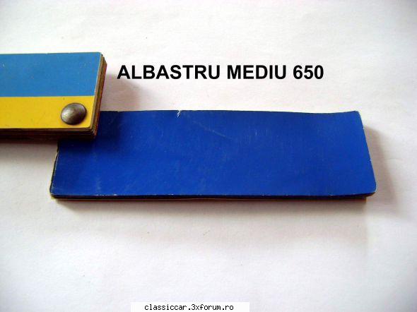 Coduri de culoare Dacia 500 - Albastru mediu 650 - Discutii libere