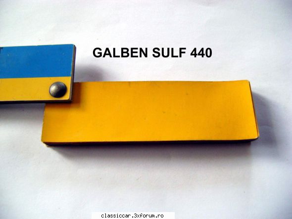 Coduri de culoare Dacia 500 - Galben Sulf 440 - Discutii libere