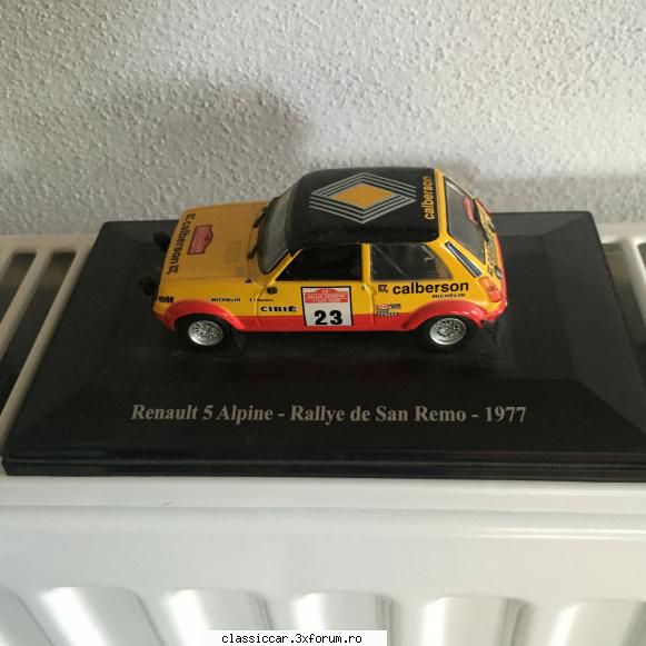 Colectia mea de machete Renault 5 - 3. Renault 5 Alpine Calberson Raliul San Remo - Modelism si machetute