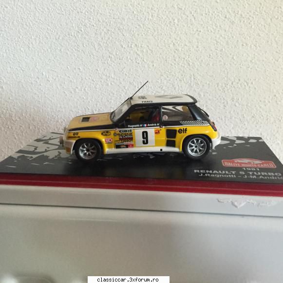 Colectia mea de machete Renault 5 - 4. Renault 5 Turbo Raliul Monte Carlo 1981 scara - Modelism si machetute