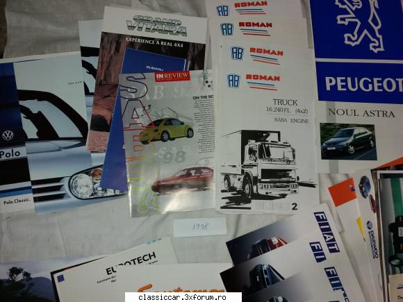 Colectie pliante SAB 1998 - Colectie pliante SAB 1998 Pret 150 lei - Vanzari- cumparari carti si reviste auto