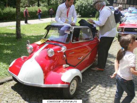 Concursul de eleganta Sinaia 27 iunie - Mie "tricicleta" Messerschmitt KR 200 imi - Arhiva evenimente 2015