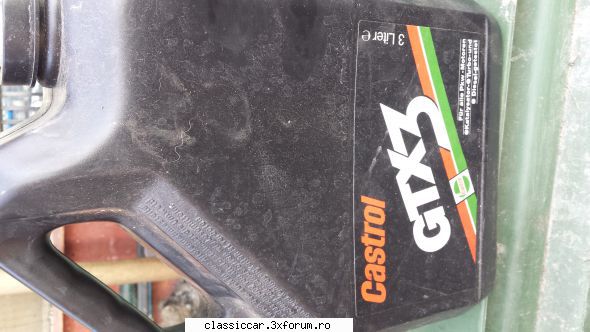 "Conserva" ulei motor Shell 15w50 1L - Si ambalaj Castrol 3 litri,golit in urma - Vanzari  piese si accesorii