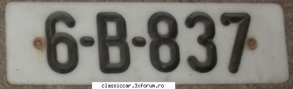 Cumpar placute de inmatriculare vechi - george-bogdan - Cumparari piese
