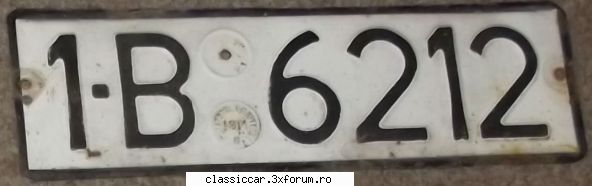 Cumpar placute de inmatriculare vechi - george-bogdan - Cumparari piese