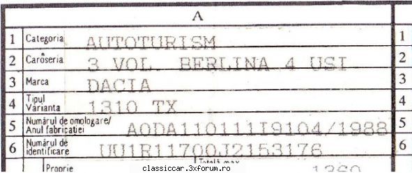Dacia - Modele, variante, versiuni - Daca nu ma insel, numarul de dupa "J" este seria - File de istorie