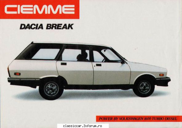 Dacia - Modele, variante, versiuni - Au fost trimise �n Italia pentru Ciemme - File de istorie