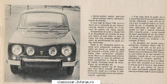 Dacia 1100 (S) - 1971 - Scrie clar ce are diferit de 1100 - Reconditionari si Restaurari