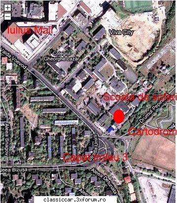 Dacia 1100 x 3 - Asa se vede din satelit - Am vazut prin Cluj-Napoca