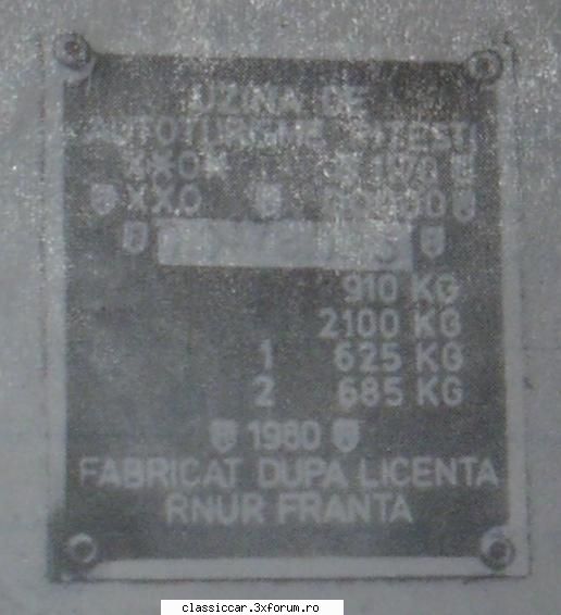 Dacia 1300 - Am observat ca pe toate daciile 1300 fabricate - Am vazut prin Cluj-Napoca