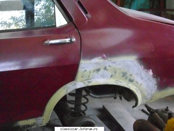 Dacia - visinie - Partea stanga este gata. Elemente de Conex - Reconditionari si Restaurari