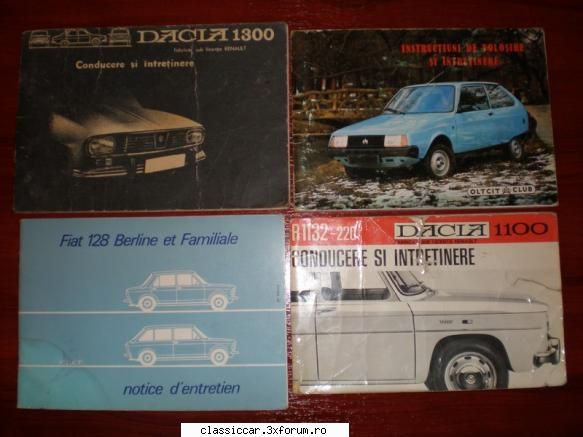 Dacia 1300 - Conducere si Intretinere - Nu e prima editie, pentru ca o am si eu pe asta - Fise tehnice