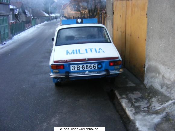 Dacia 1300 militie - si inscriptia de pe spate - Reconditionari si Restaurari