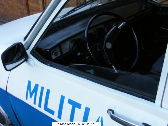 Dacia 1300 militie - O mica parte din interior - Reconditionari si Restaurari