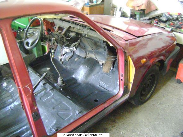 Dacia 1310 CL Break 1995 - Podeaua si pedalierul e gata. Urmeaza stalpii din - Reconditionari si Restaurari