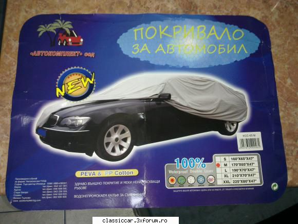 Dacia 1310 TLX 1989 - Prelata este intr-o genanta transparenta cu maner - Prezentare masini