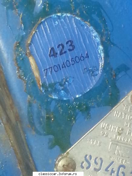Dacia D6 Estafette 2136 - bulina Albastru 423 Cod comanda vopsea in reteaua - Prezentare masini