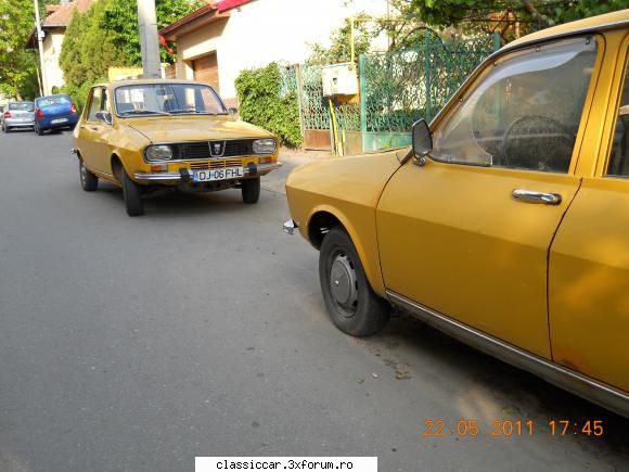 Dacia mea - Si o poza de efect cu cea galbena si o surata - Prezentare masini