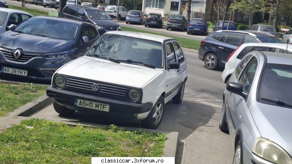 De prin Arges - Un Golf MK2 prin aceeași parcare unde am - Am vazut prin Romania