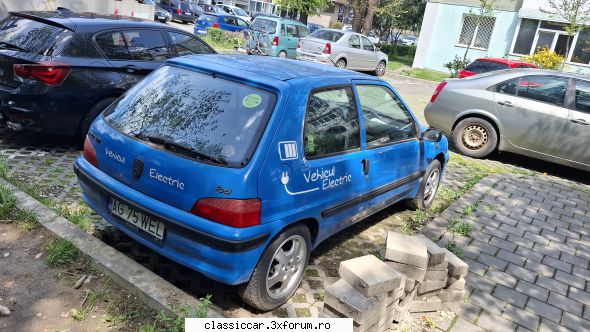 De prin Arges - Peugeot 106 Electric! L-am mai văzut acum 2 - Am vazut prin Romania