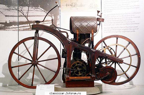 De prin Italia - Gottlieb Daimler - FIRST motorcycle - 1885 - Din lumea larga