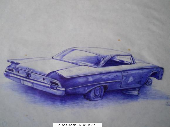 Desene cu masini....fie creatii proprii fie "portrete" - Ford Starliner ( reproducere dupa - Discutii libere