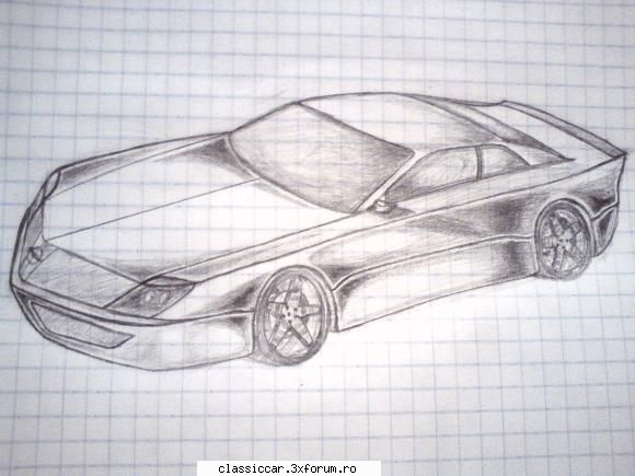 Desene cu masini....fie creatii proprii fie "portrete" - in conceptia mea un Opel GT cu - Discutii libere