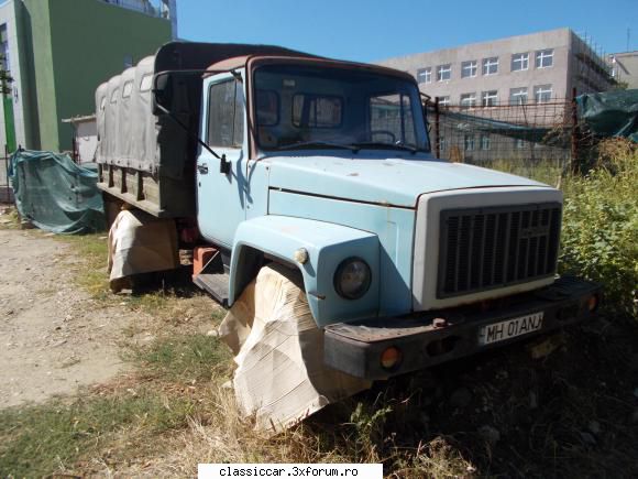Din Severin - camion gaz 3309, prelata pare sa fie originala? - Am vazut prin Romania